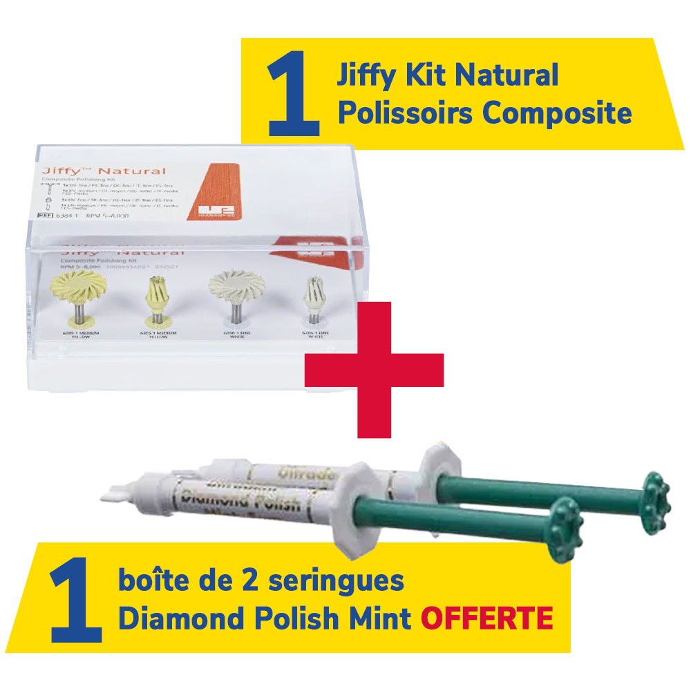 1 kit JIFFY + 1 boîte de 2 seringues Diamond Polish Mint offerte