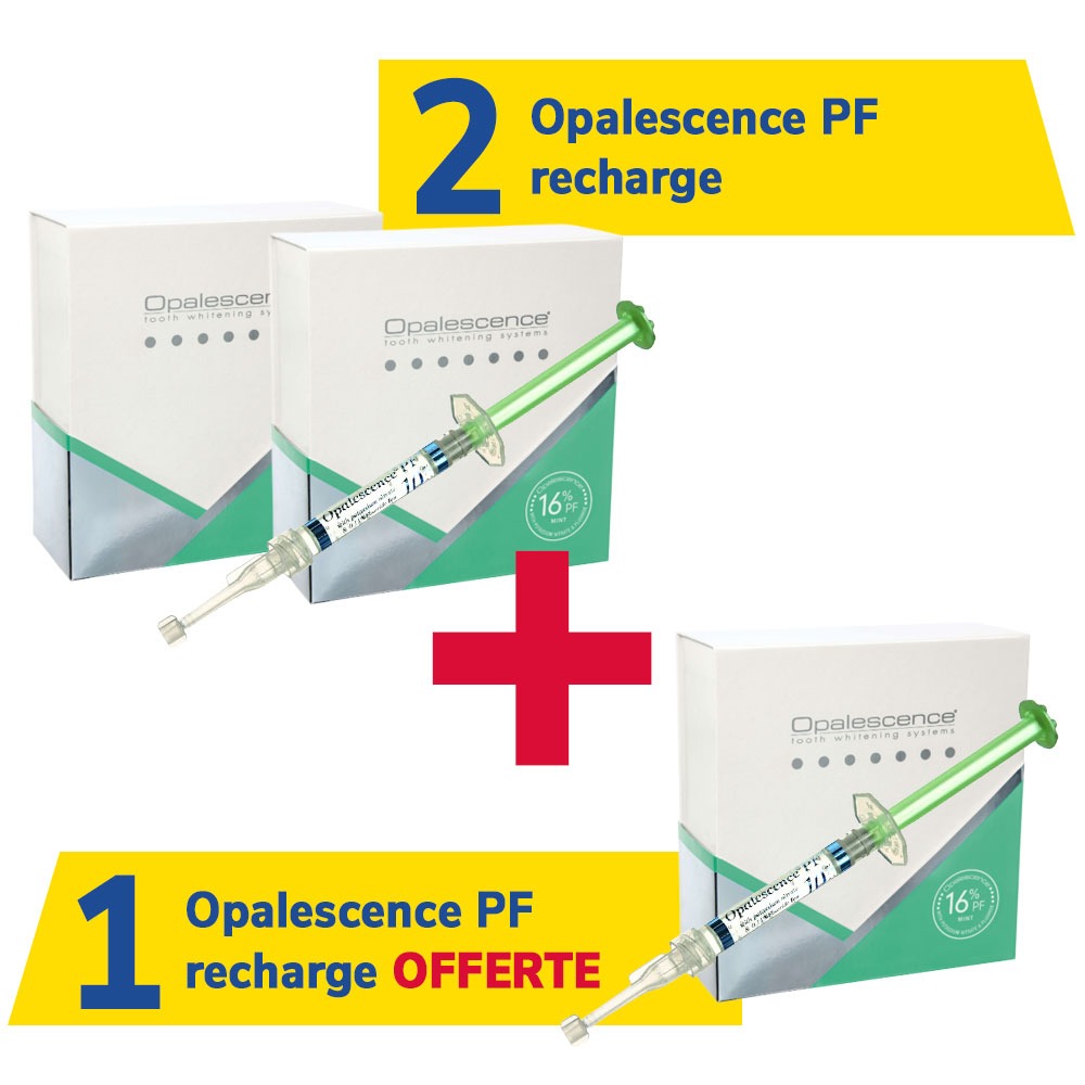 2 recharges Opalescence PF + 1 recharge offerte