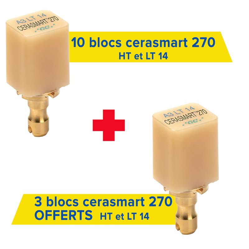 10 boîtes de taille 14 Cerasmart 270 pour Cerec + 3 offertes