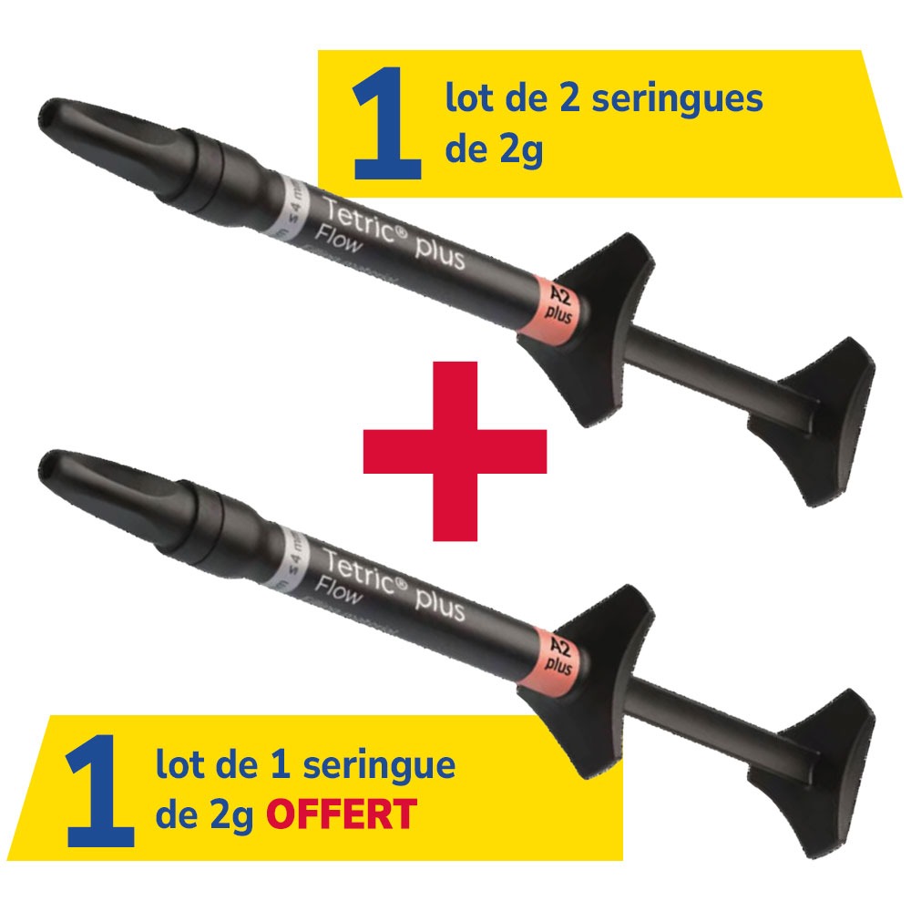 4 seringues de 2g Tetric Plus Fill + 1 offerte