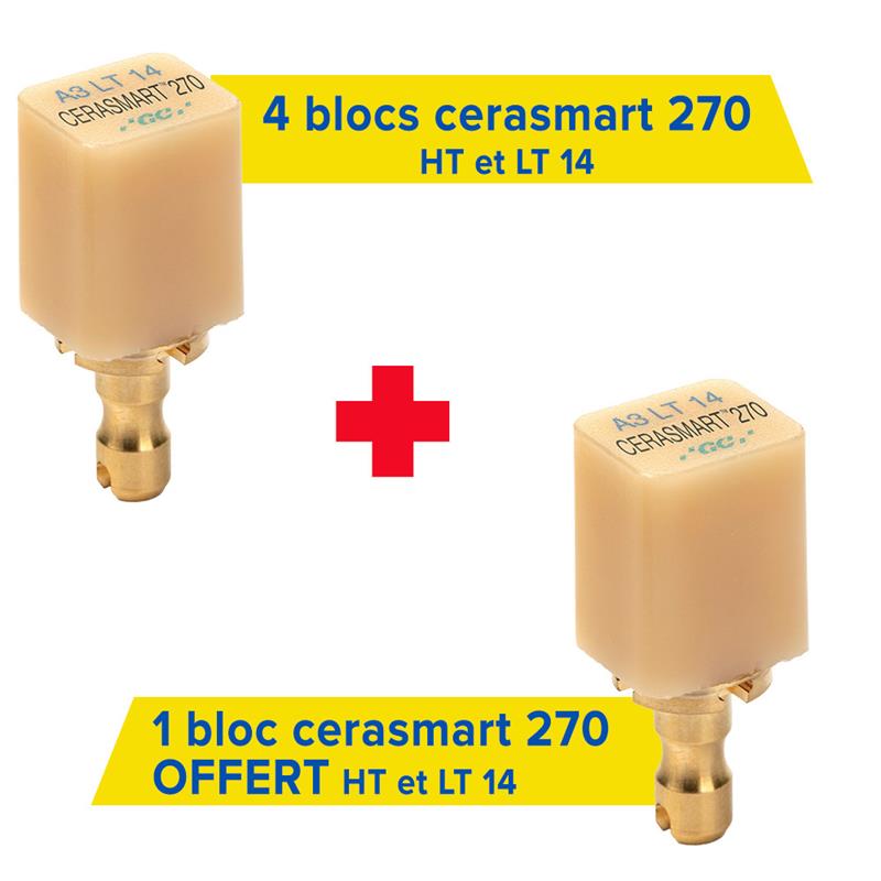 4 boîtes de taille 14 Cerasmart 270 pour Cerec + 1 offerte