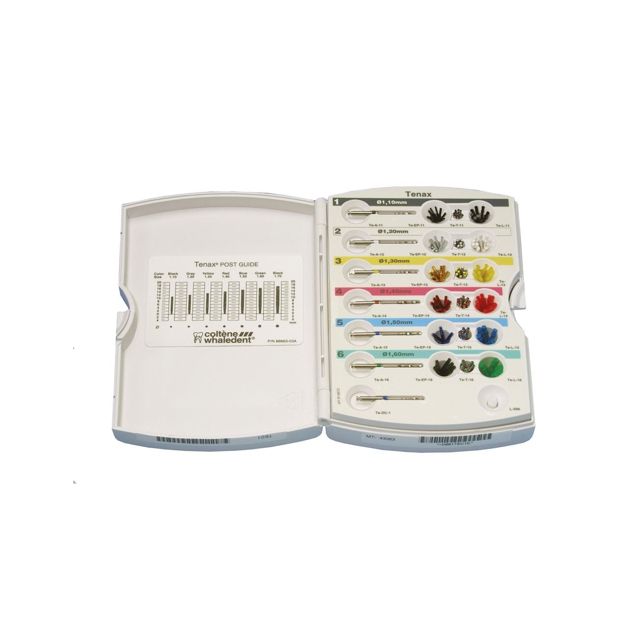 Tenax COLTENE - Tenons Calcinables - Rouge - 1,4Mm - sachet de 30