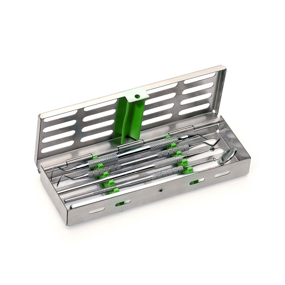 Casette inox 18 x 6 cm - vert