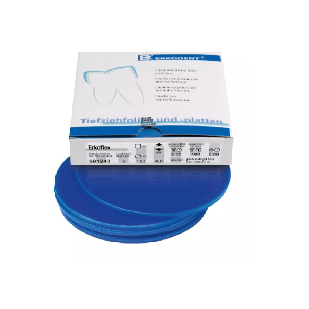 Erkoflex Bicolore 4,0x120mm Rouge Vif/Bleu