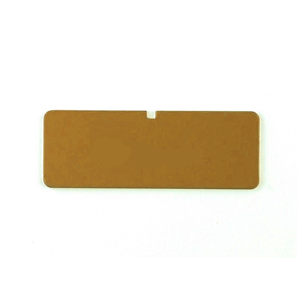 Accessoires container - étiquette gravée or