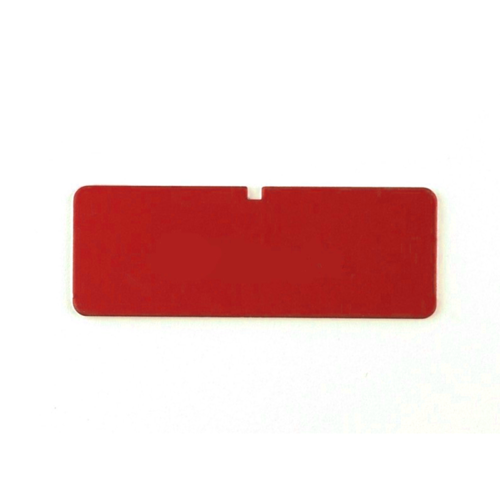 Accessoires container - étiquette gravée rouge