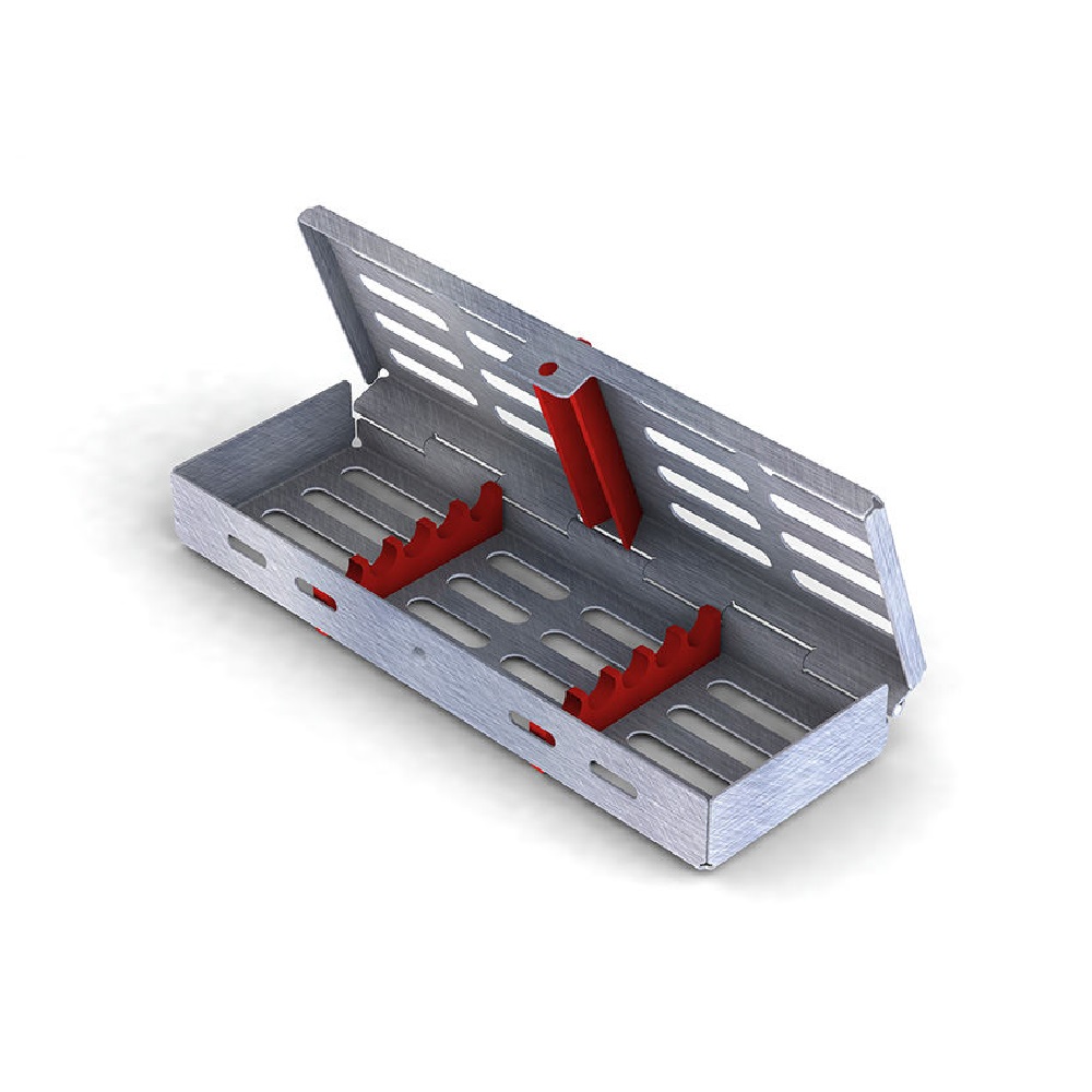 Cassette Inox 18 X 6 Rouge