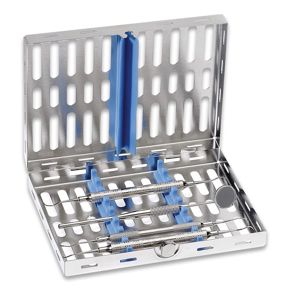 Casette 18 x 14 cm - 8 instrument - bleue