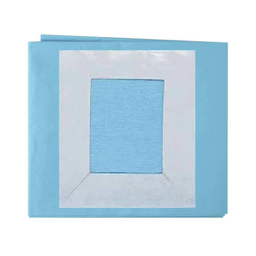 Champs de Chirurgie stériles avec fenêtre adhésive  75 x 90 cm (10)