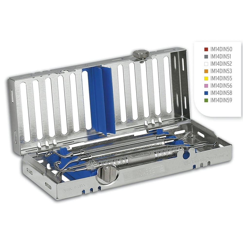 Cassette IMS 1/4 DIN - 5 instruments - bleu