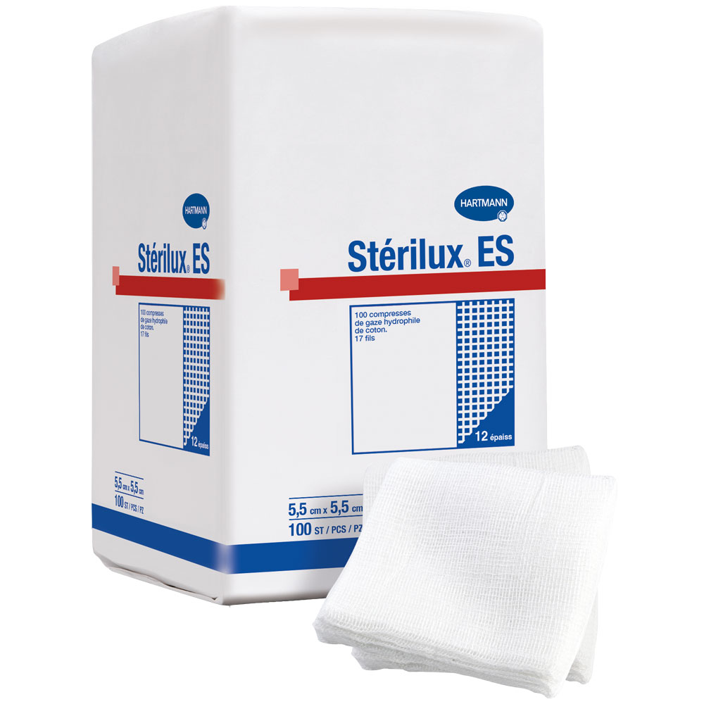 Compresses hydrophiles 5x5cm - sachet de 100 