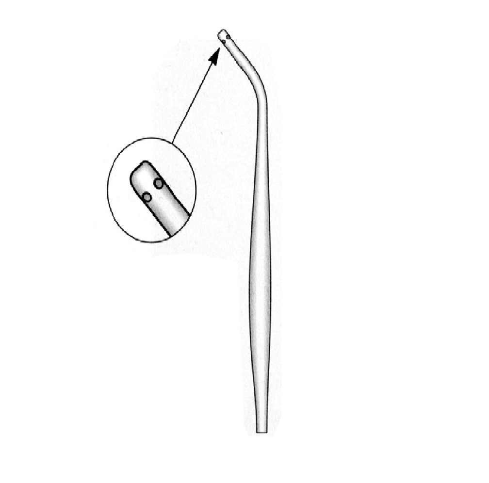 Canules d'aspiration fines Yankauer 25 cm - boîte de 50