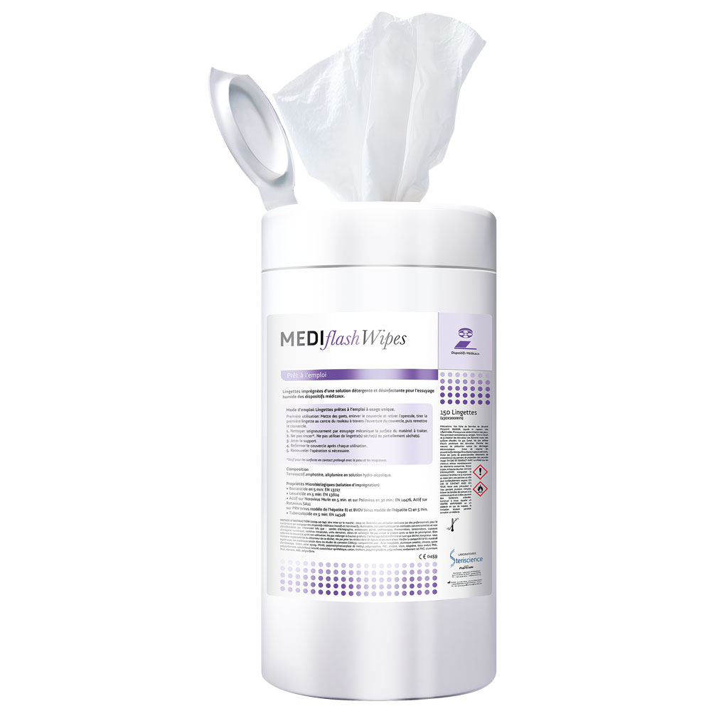 Mediflash lingettes boite de 150  