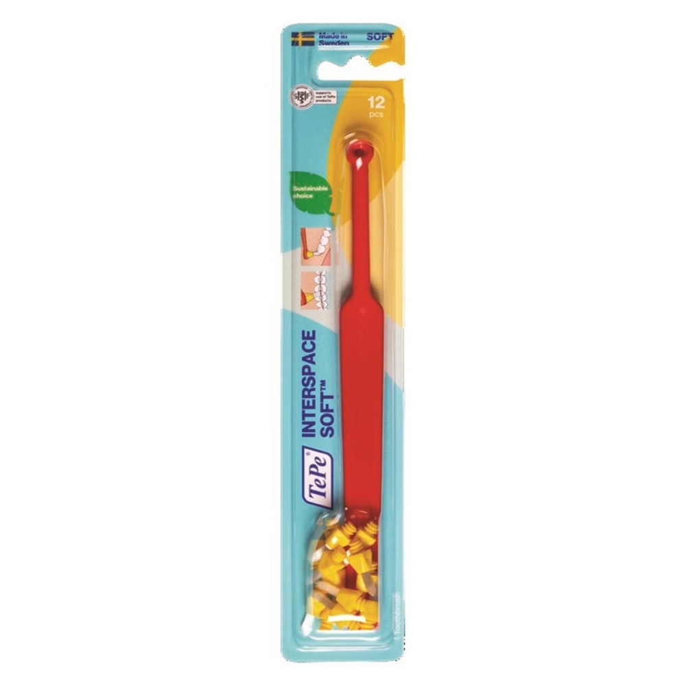 Brosse Interspace 1 Manche + 12 Têtes Souples