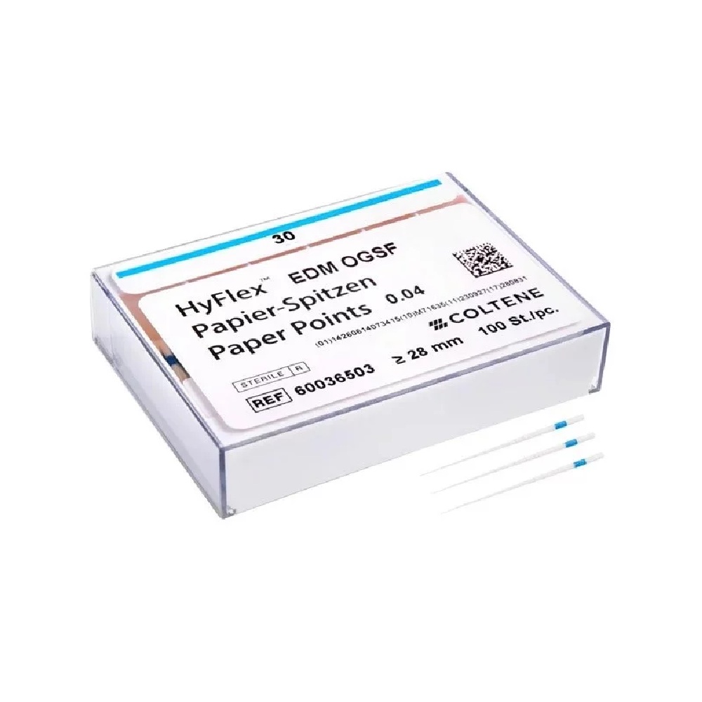 Pointes papier HyFlex EDM OGDF 30/.04 - bleues  (100)
