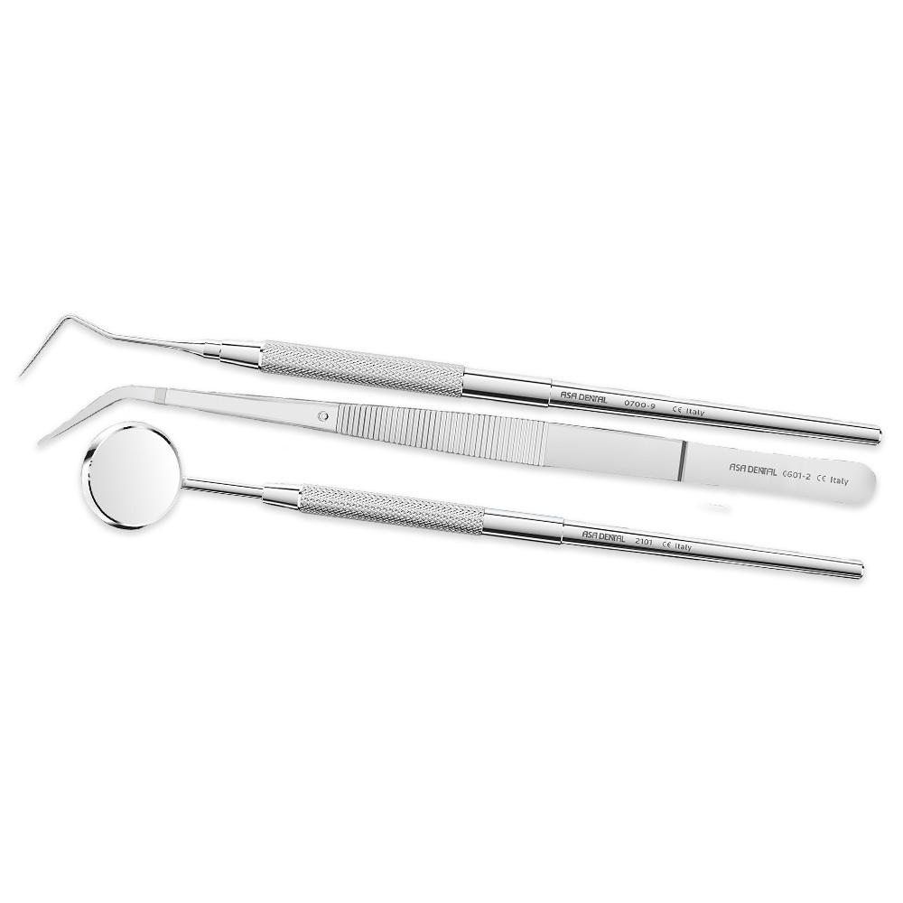 Kit sonde + miroir + precelle + manche