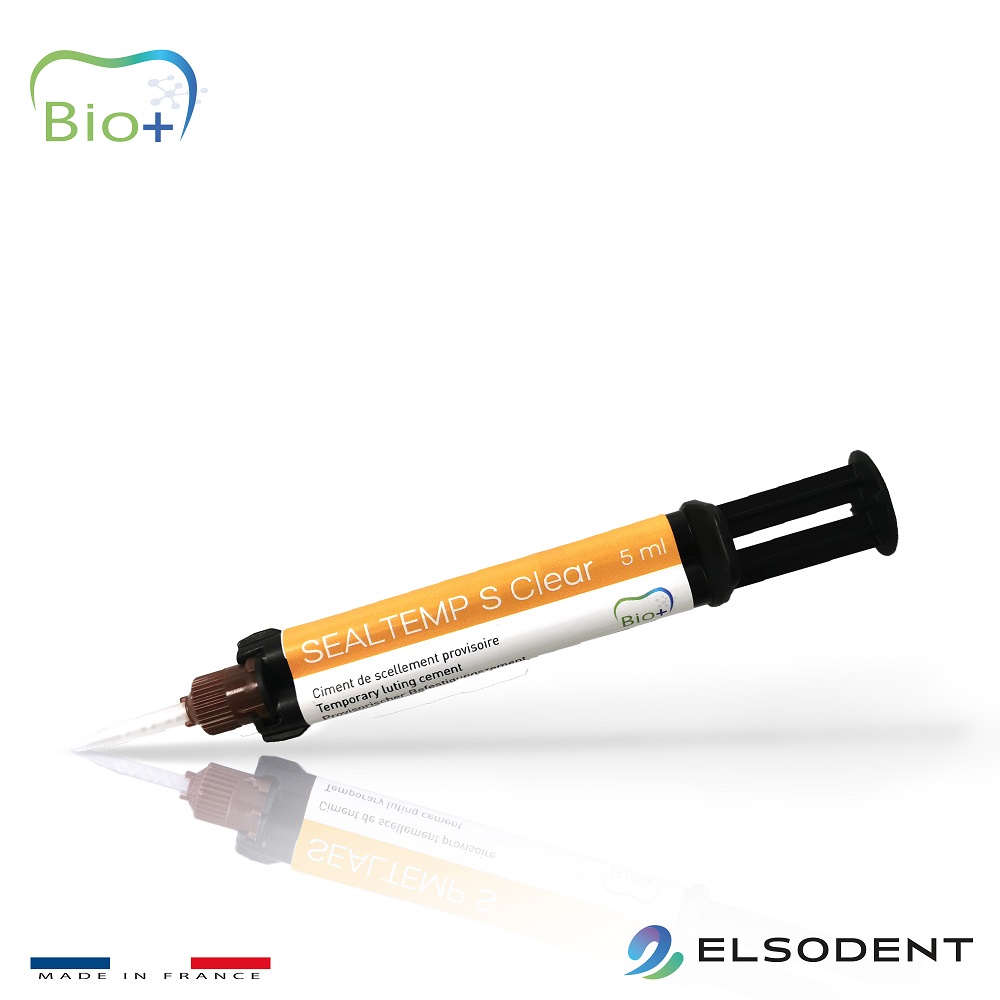 Ciment De Scellement Provisoire SEALTEMP S Clear 1 x 5ml + Embouts