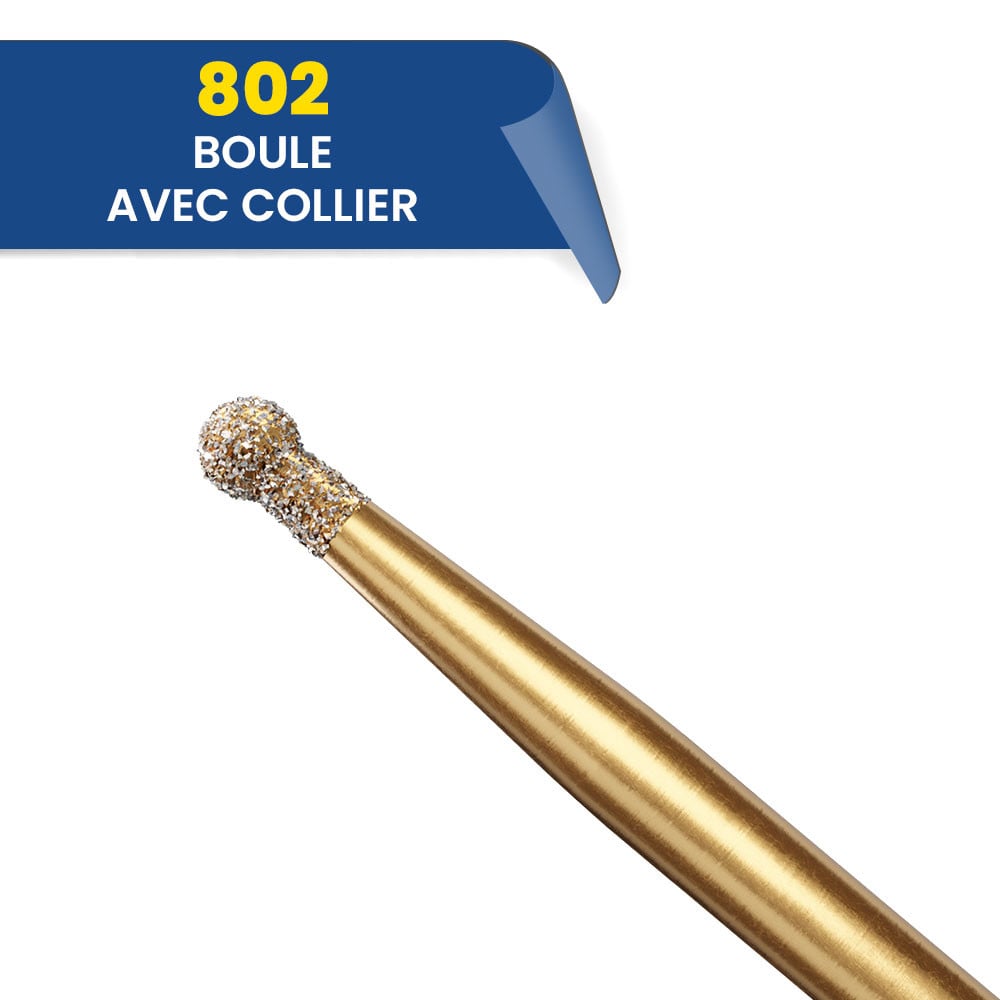 Fraise diamantée boule avec collier - G802 314 014 2.3M (bte de 5)