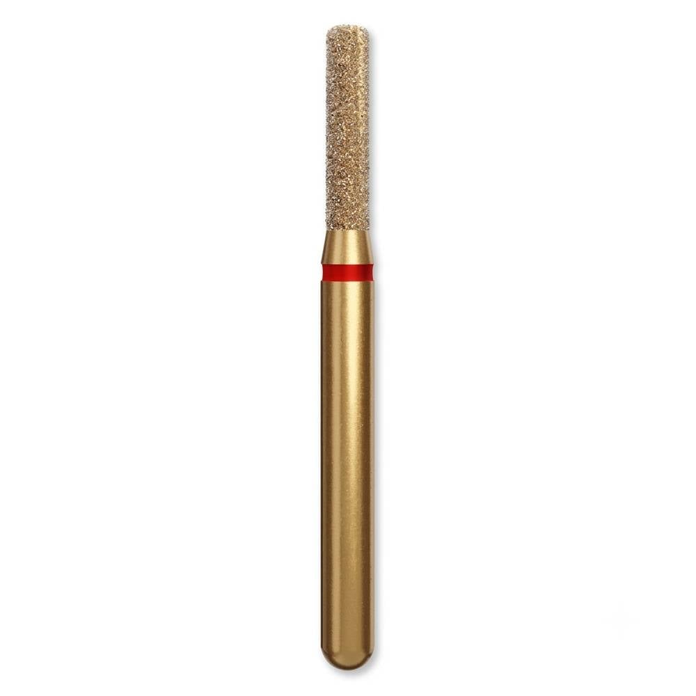 G836R - Fraise diamantée cylindrique bout arrondie (bte de 5)
