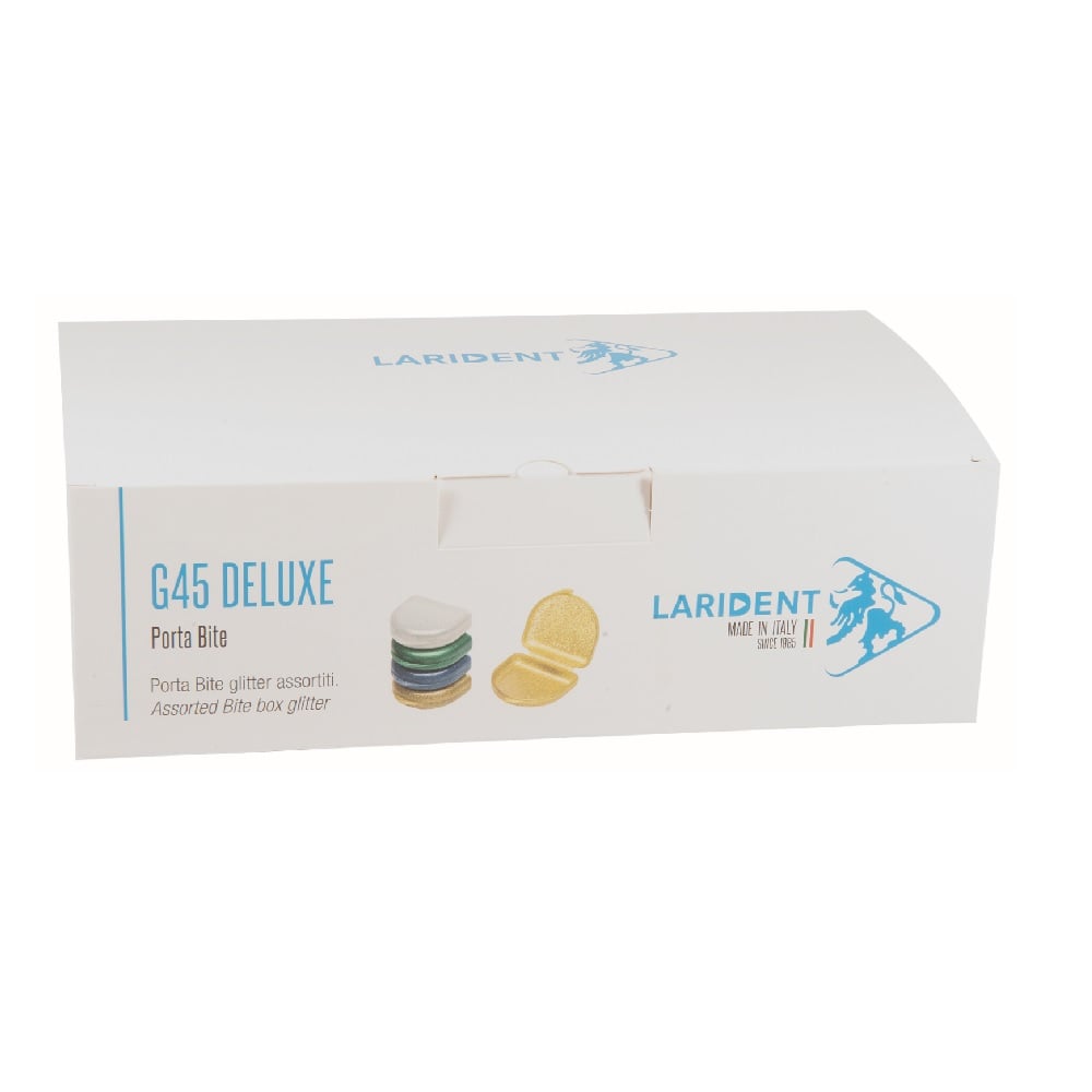 Boite ortho bite pailletée  8x7cm assortiment (20)