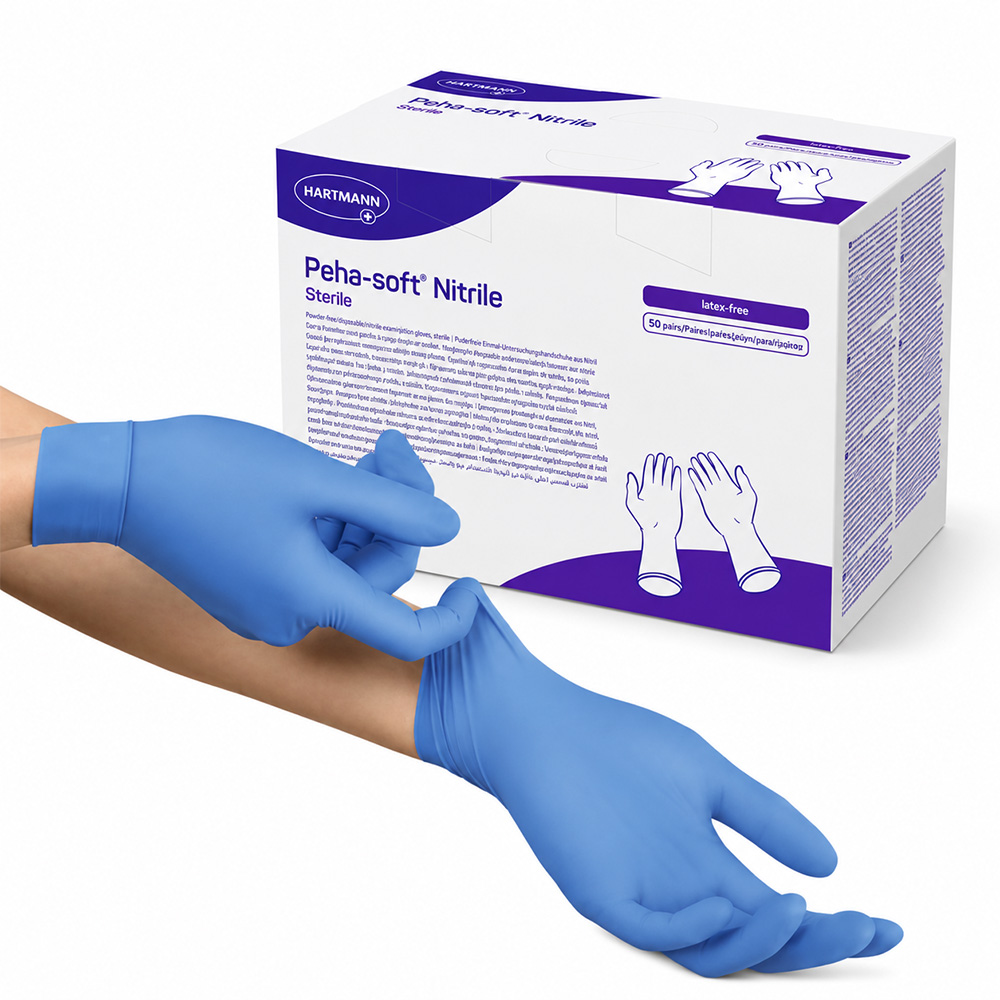Gants stériles Peha-soft nitrile sans poudre