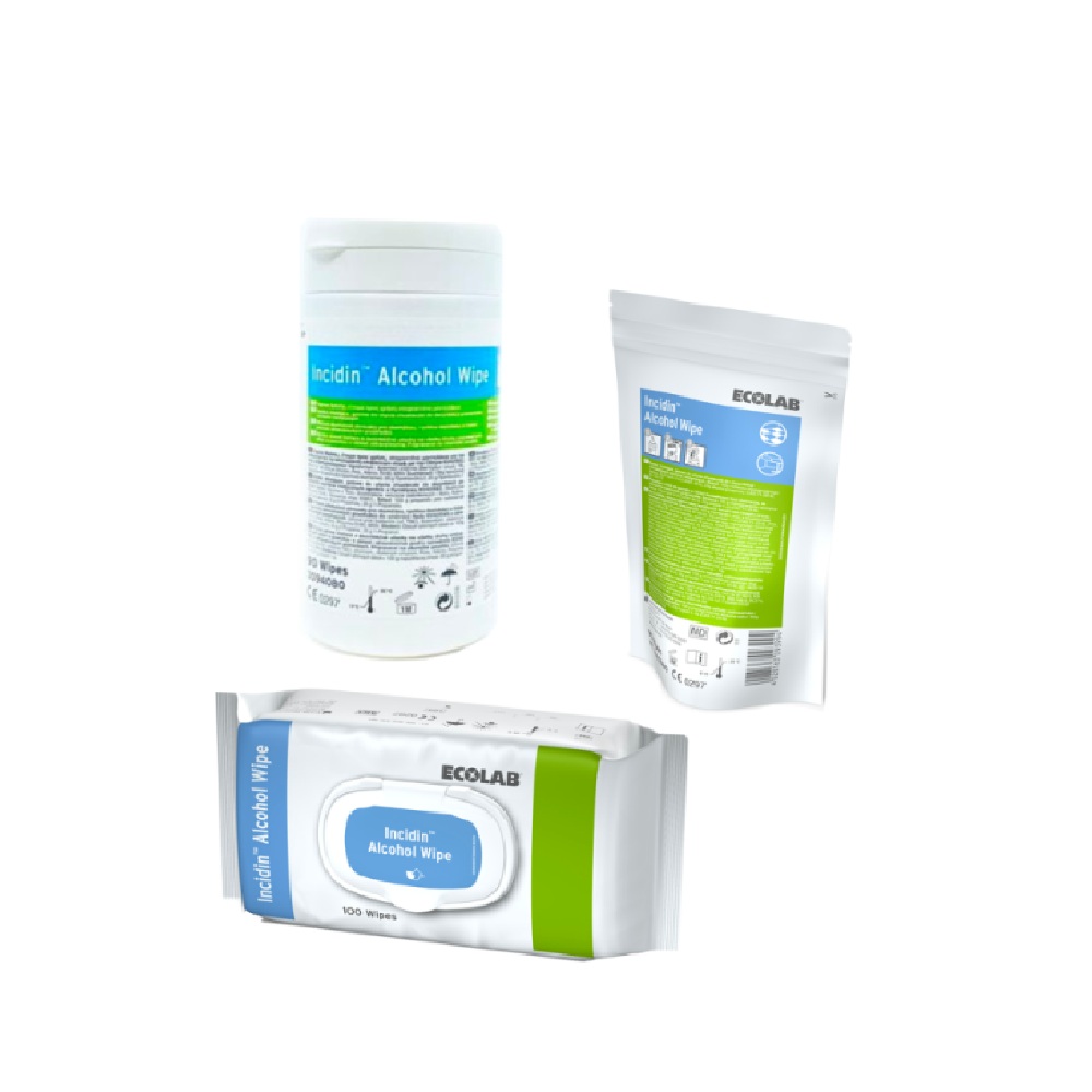 Lingettes Incidin avec alcool