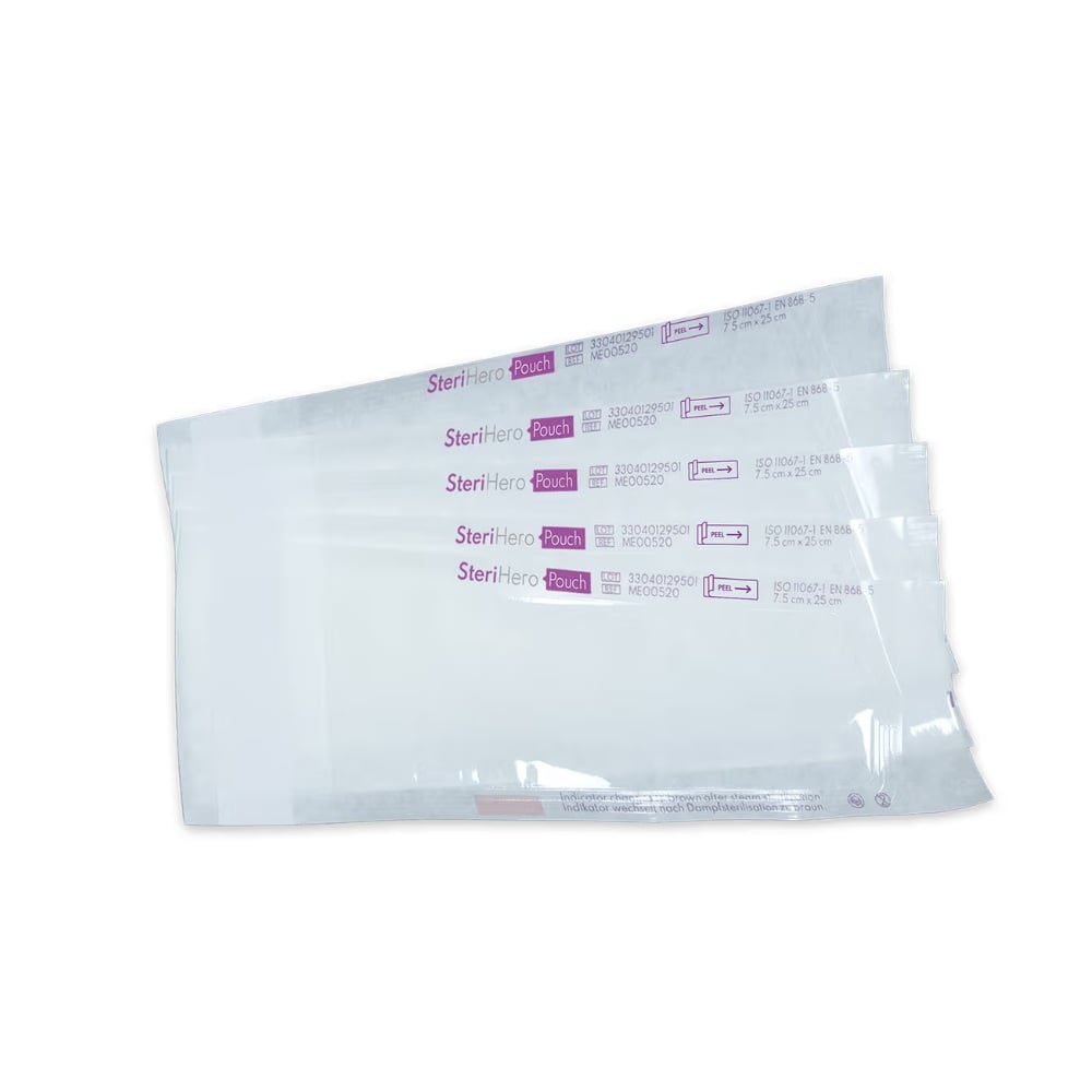 Sachets de stérilisation SteriHero 7.5 x 25 cm  (250)