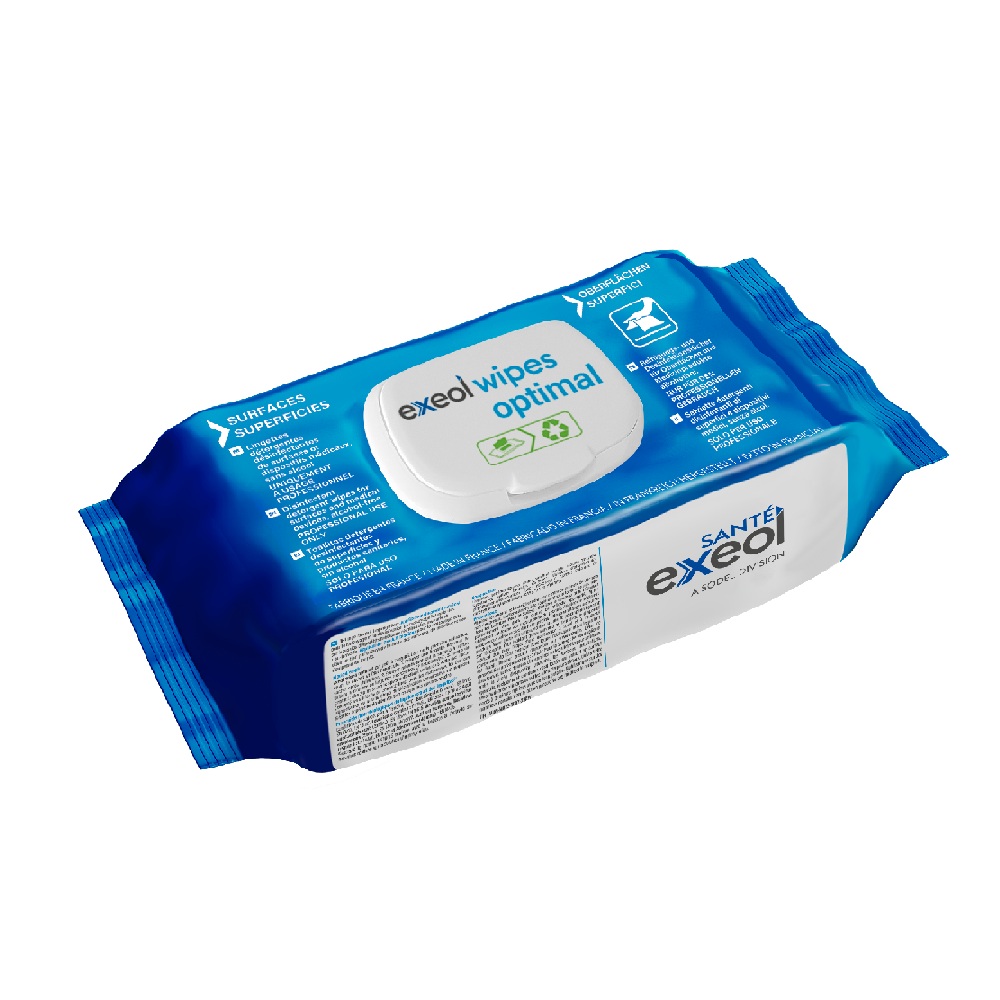 Lingettes Exeol Wipes Optimal - 8 x 100