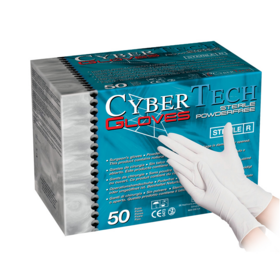 Gants stériles non poudrés - Taille 7 - boîte de 50 paires