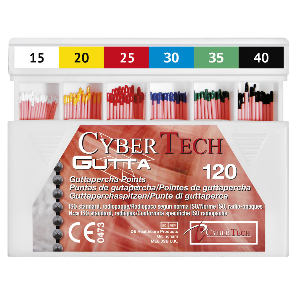 Pointes gutta CYBERTECH - 15-40 - Boîte de 120