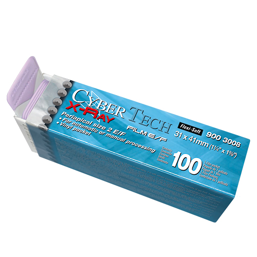 Cyber X-Ray Films simples CYBERTECH - 31 x 41mm - La boîte de 100