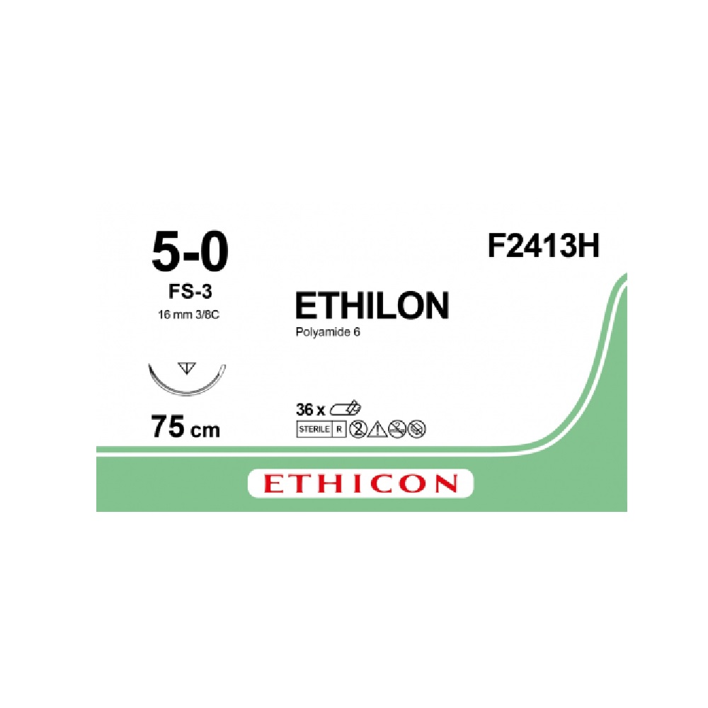 Fil Ethilon noir vectral 3/8 (36)