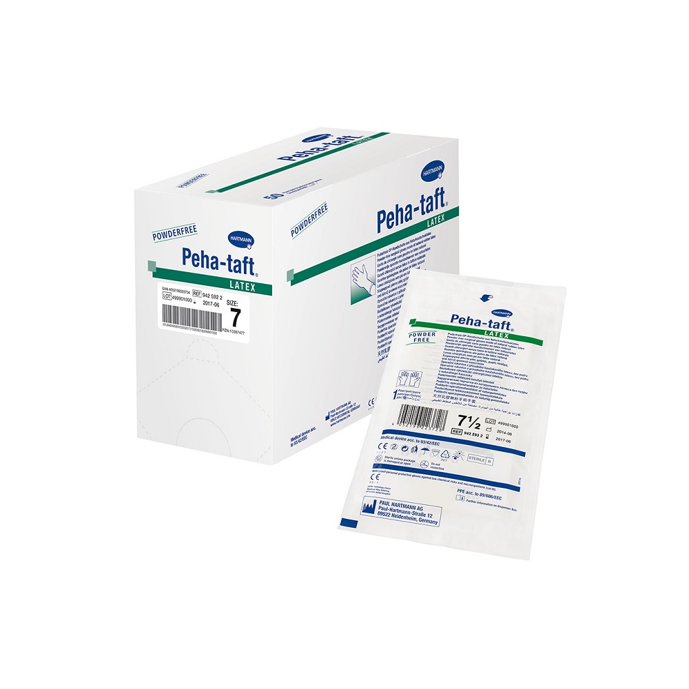 Gants stériles Peha-Taft plus latex - Taille 6 - boîte de 50 paires