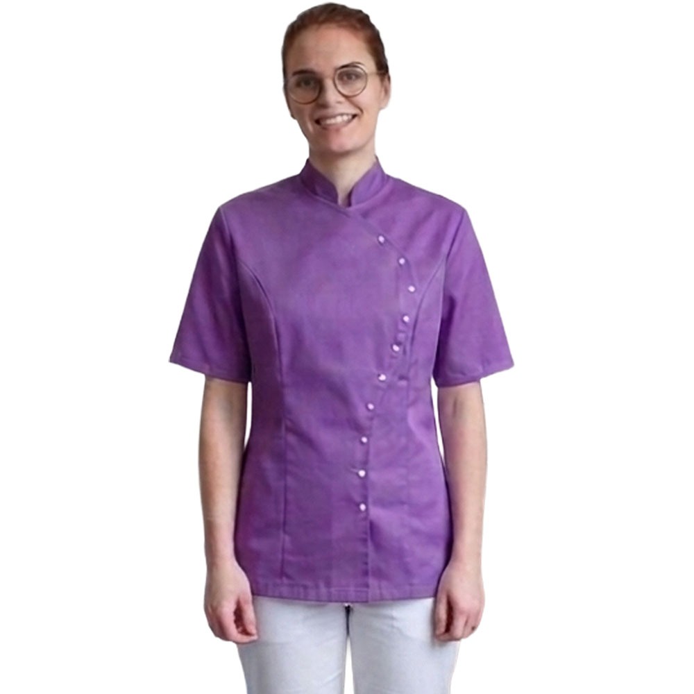 Blouses femme à usage unique - taille S - mauve (10) 