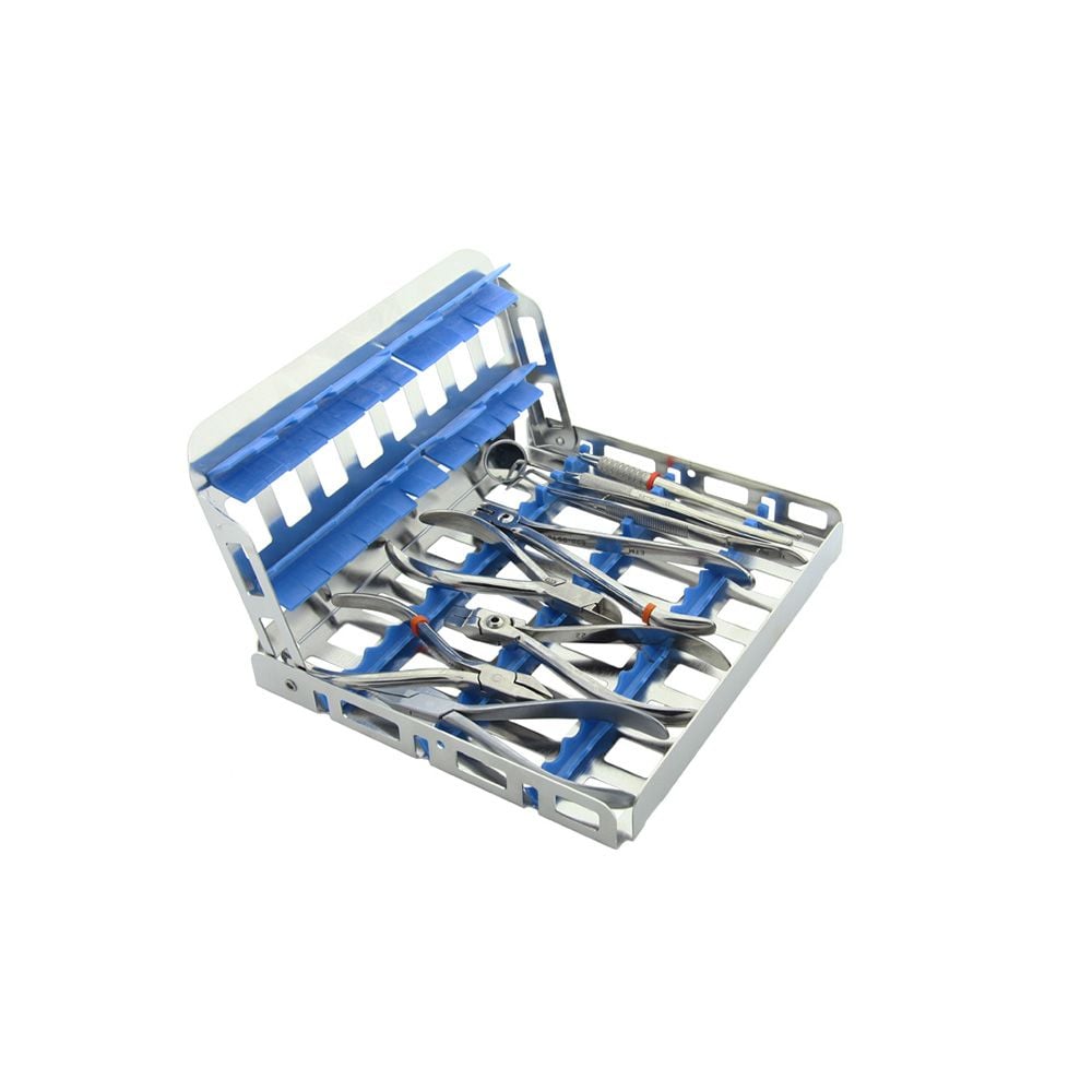 Easy Tray 21 x 18 cm - 3 instruments - bleu 
