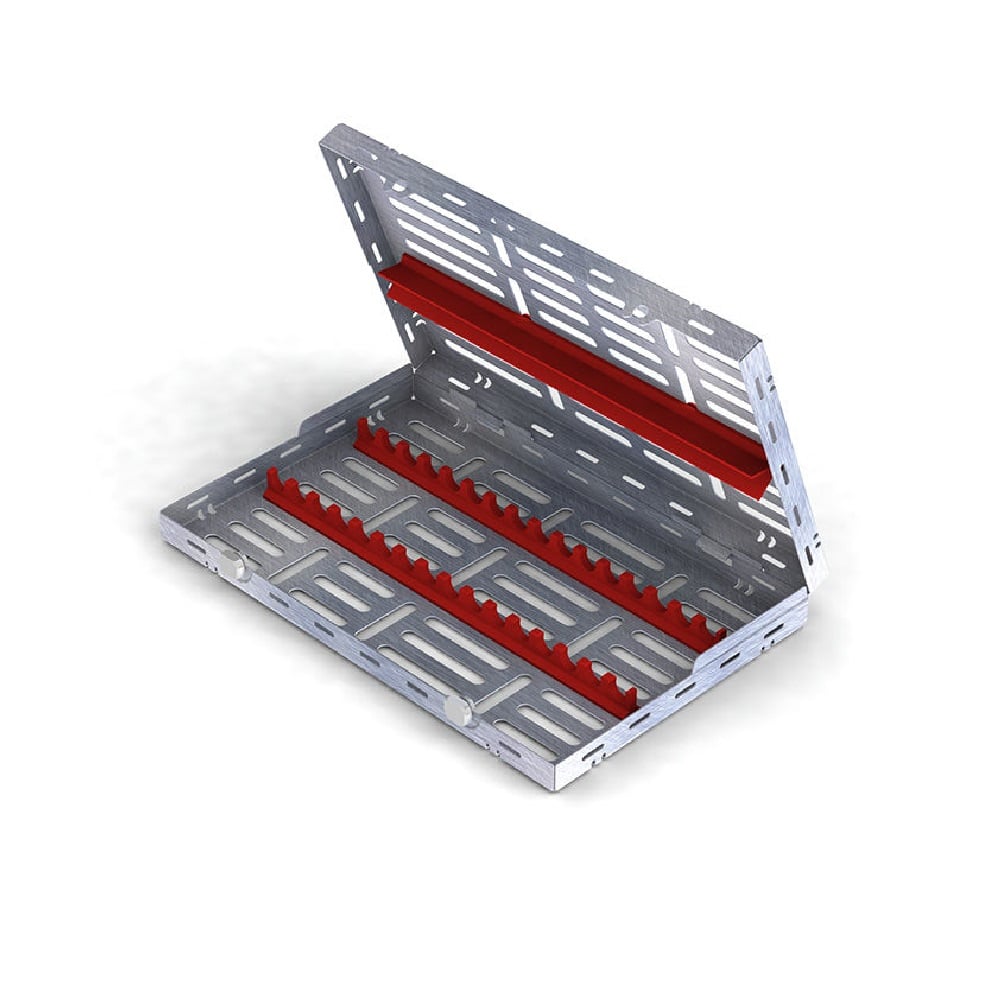 Cassette 28x18 16 Instruments Rouge