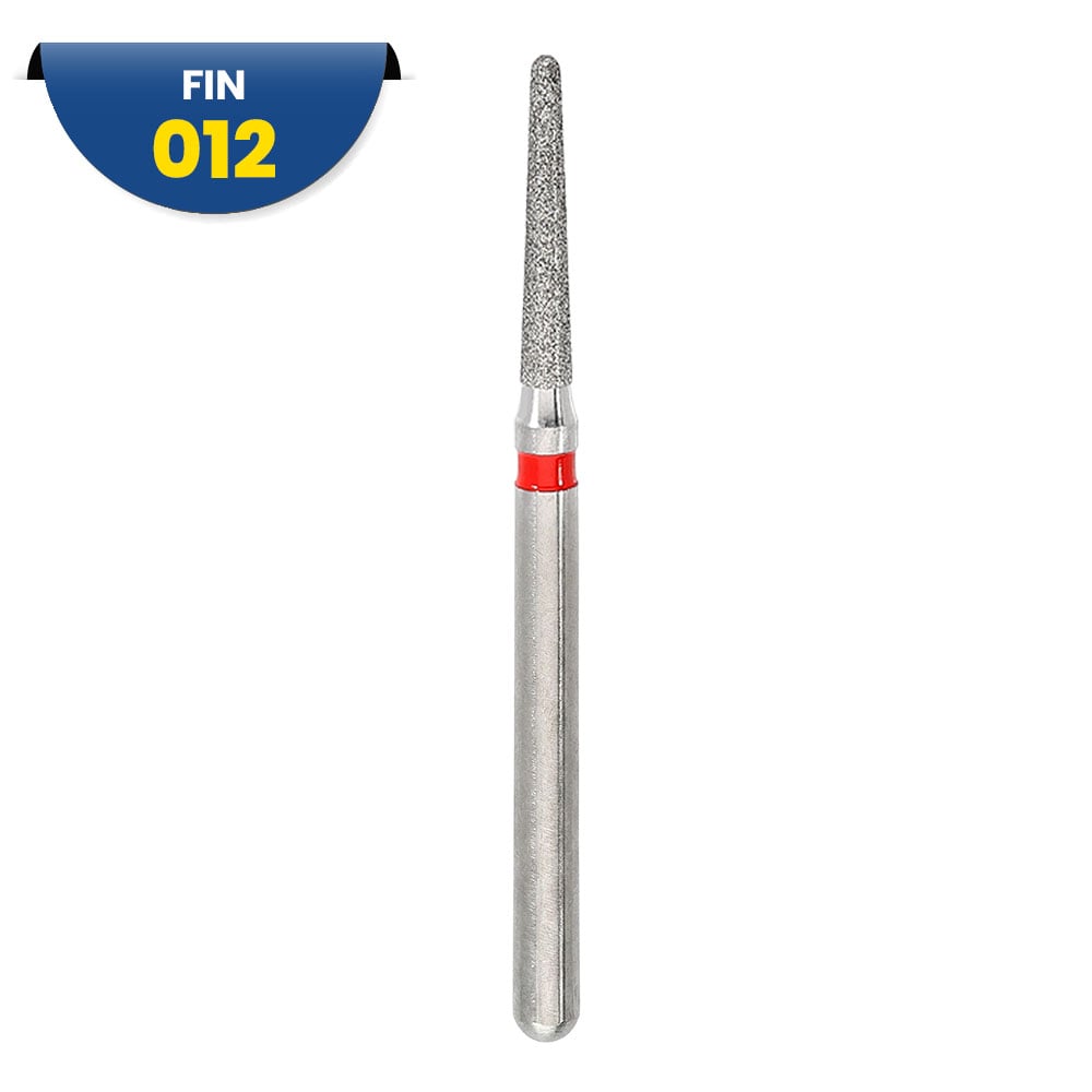 8856 - Fraise diamantée FG conique bout rond - 314 012 Grain F (bte de 5) 