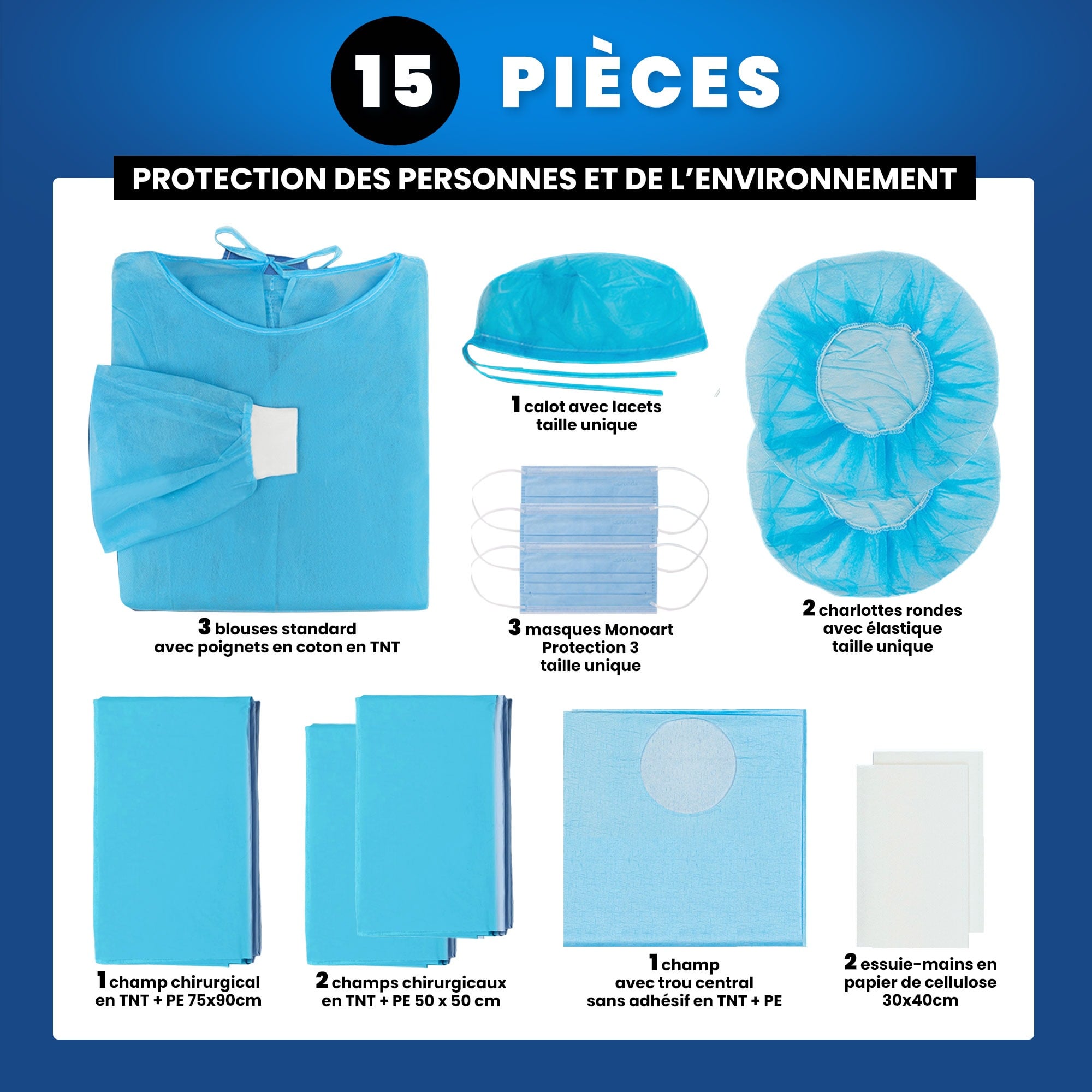 Set stérile d'Implantologie - Alle - 15 pièces