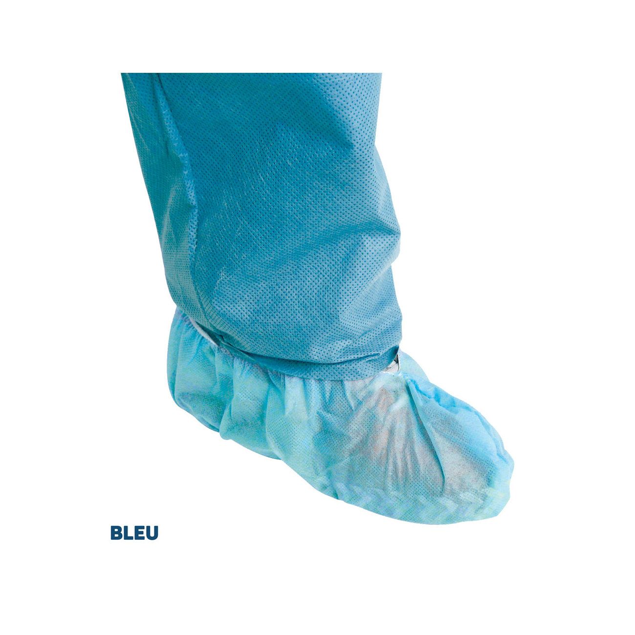 Surchaussures antidérapantes bleues (150 paires)