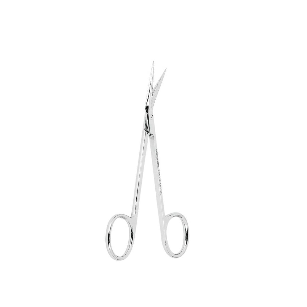 Ciseaux Gencives Ang. Lame Dentelée