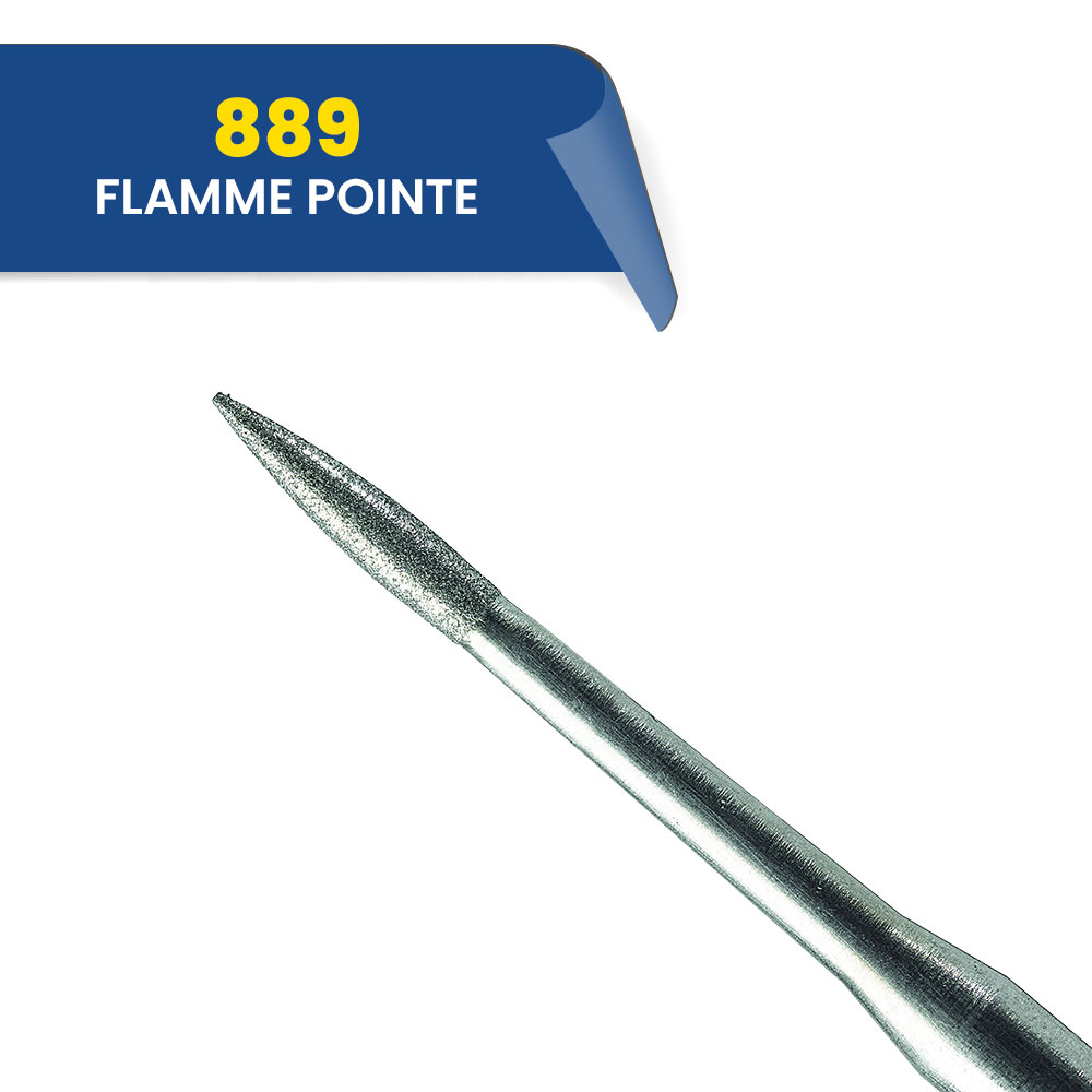 Fraise diamantée FG flamme pointe - stérile - 889 - 314 008F (bte de 25)