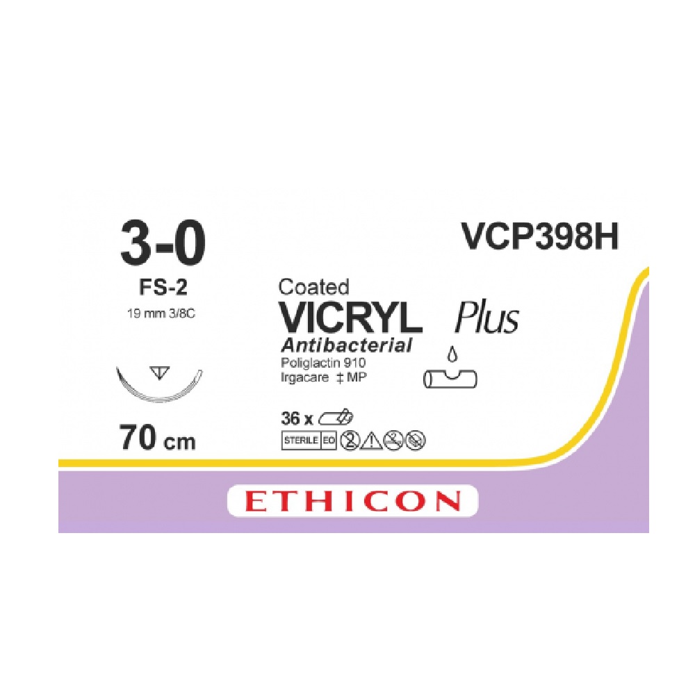 Fil Vicryl Plus violet antibactérien 3/8   (36)