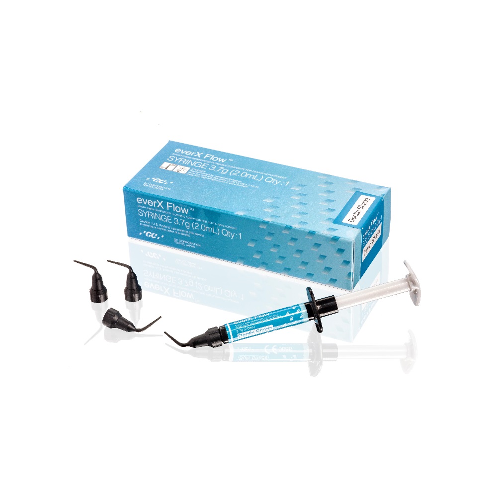 Everxflow seringue 2ml teinte dentine 20 embouts   