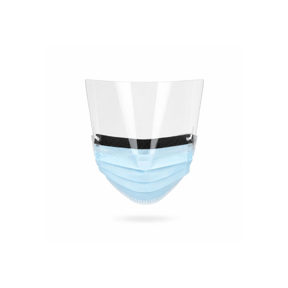 Masque à visière bleu - boîte de 25