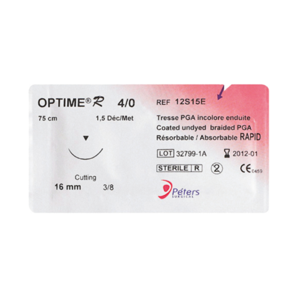 Suture Optime 4/0 T16 75cm 18S15Q (36)