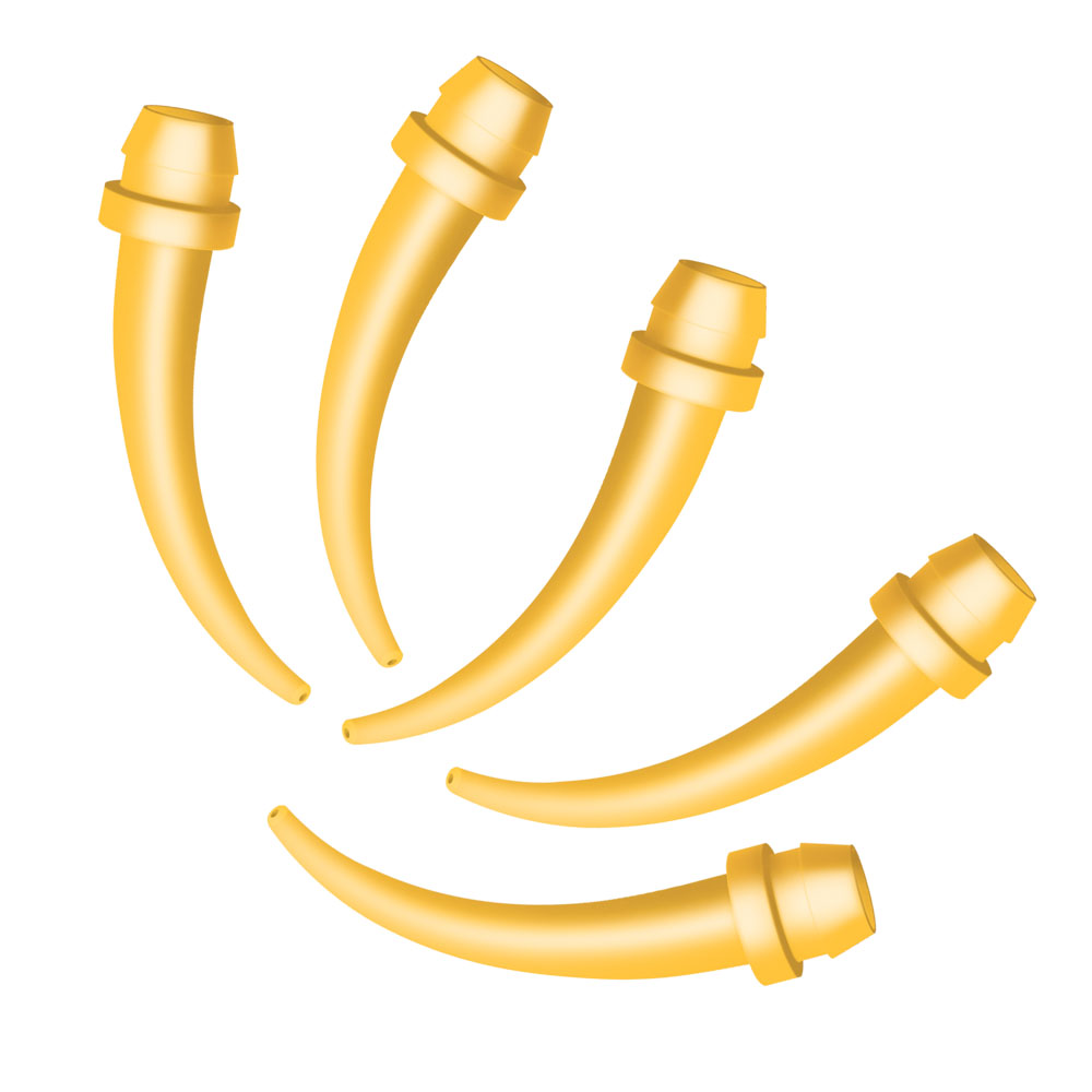 Embouts intra-oraux jaunes (100)