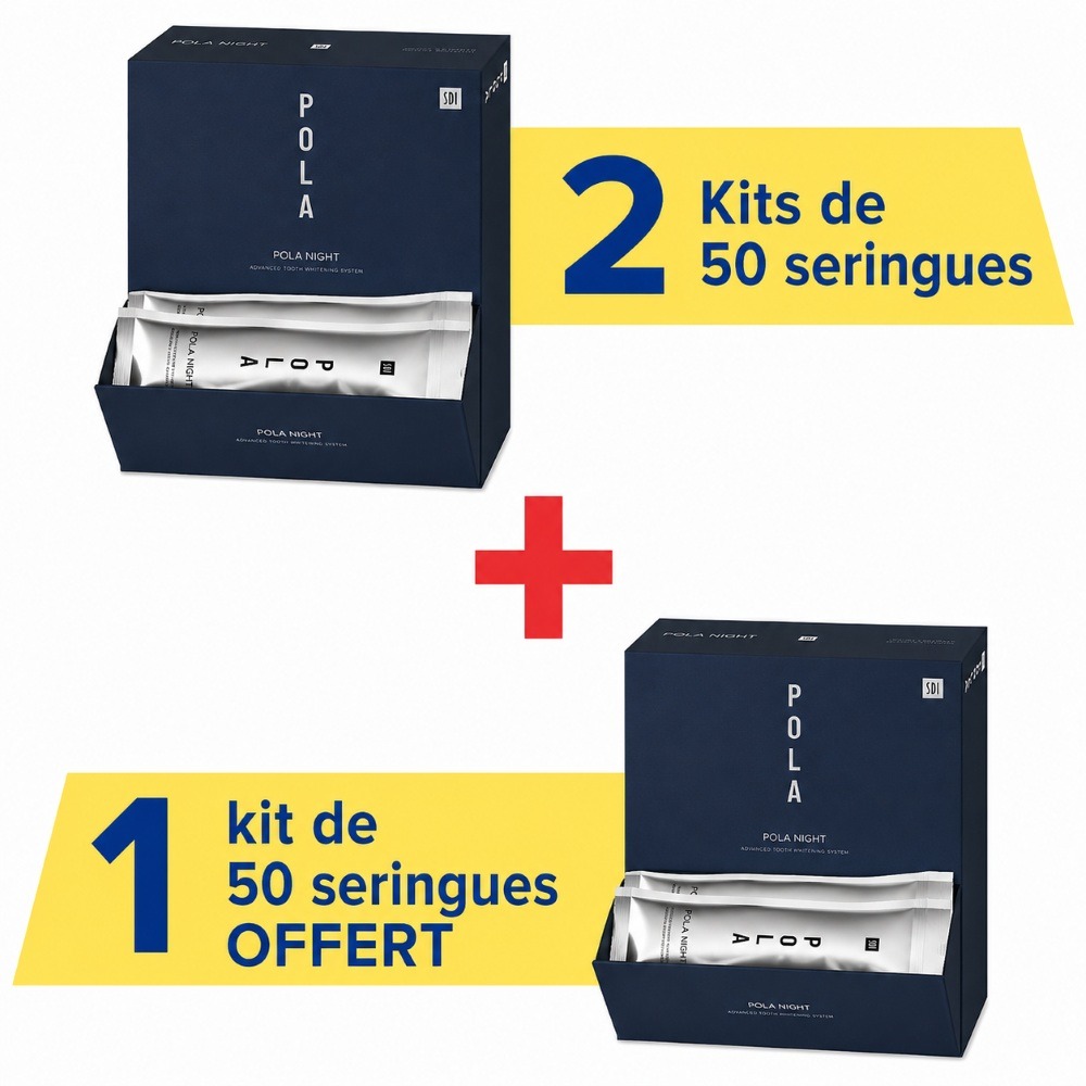 2 kits de 50 seringues Pola Day / Pola Night + 1 kit offert