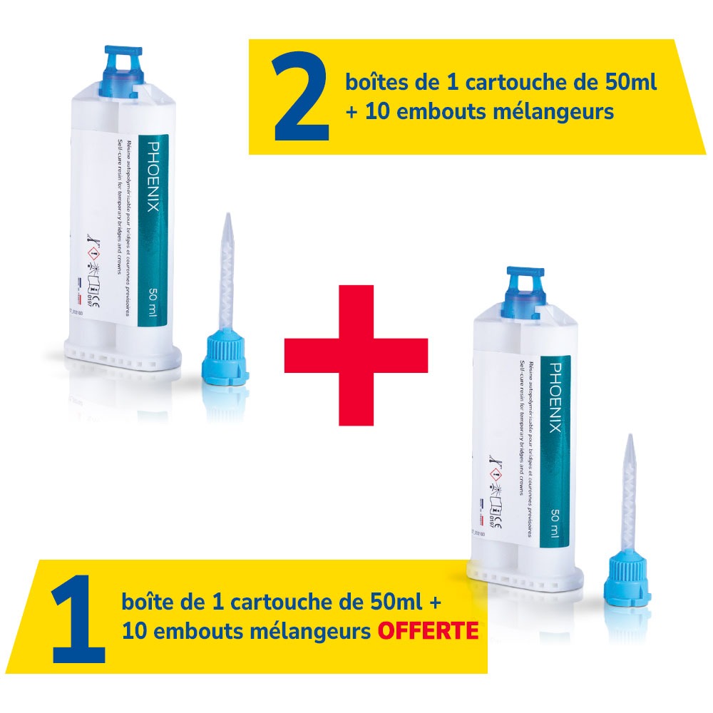 2 cartouches Phoenix de 50ml + 1 offerte