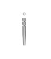 Miniature Tenons cylindro-coniques inox L9,5 mm - blanc - 20 pcs