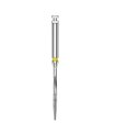 Miniature Alesoirs cylindro conique 9.5mm 1.3mm jaune - 4 pcs